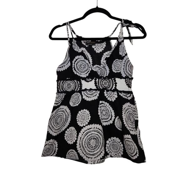 Vintage BCBG Maxazria Tie Tank Top Boho Fairy XS Goth Going Out Beach y2k - Picture 1 of 6